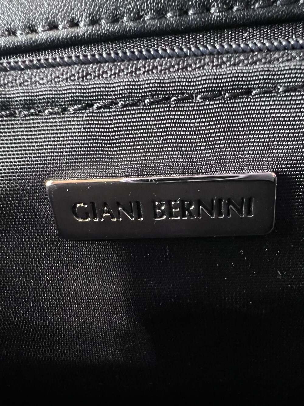 Giani Bernini Rectangular Black Leather Evening B… - image 6